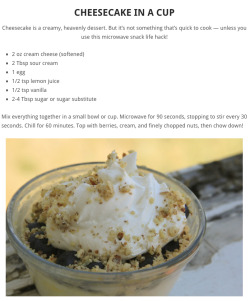 SNACKS YOU CAN MAKE USING A MICROWAVE