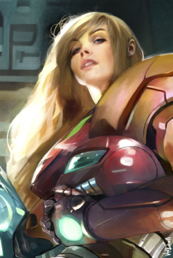 thecyberwolf:  Samus Aran - Fan Art Created by Daniel Vendrell Oduber (Vandrell) / Find this Artist on DeviantArt - Website 