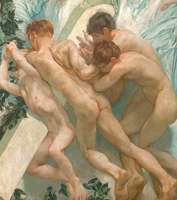 loverofbeauty: Giulio Aristide Sartorio:  	Rite  (Detail)  1904