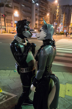 jackalrabbit:  felixkatzoriginals: Shinya and me on the streets