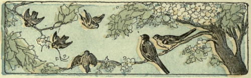 nemfrog:  Young and adult birds in a tree. Elson-Runkel primer.