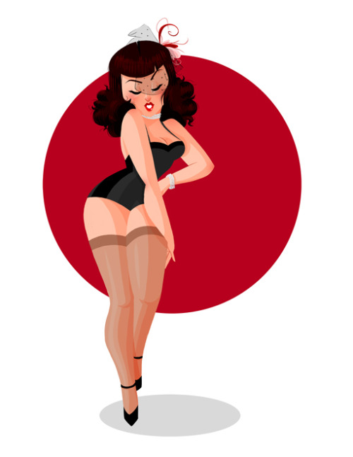 genevieve-ft:  Illustration for Montreal Burlesque Festival (part I) 