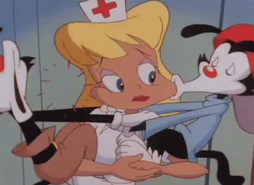 tlrledbetter:  grimphantom:  Hello Nurse making a small cameo on Disney’s The 7D  Literally small. XD 