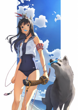 peterpayne:  Girl, sword, wolves and ice cream.  (sauce http://buff.ly/1G8qrJl)