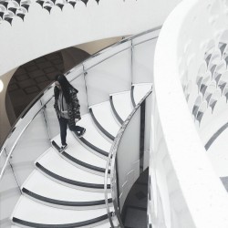 Another stairway, this time at Tate Britain and with a stranger