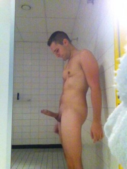 lockerroomguys: Some AMAZING pictures sent by a follower - would Iove to find him all wet, soapy and hard in the shower!  Think you can top these pics? Send me your submissions! 