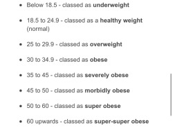 bigcopedipper:Since levels of obesity stop at a BMI of 60, and