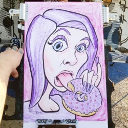 Donuts make ya go nuts.   #caricature #caricatures #caricarurist