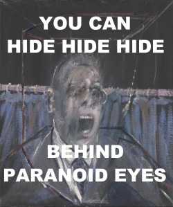 pinkfloydart:  Paranoid Eyes - Pink Floyd / Study For A Portrait