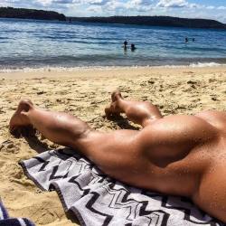 itsswimfever:  Keeping the tanline at bay…