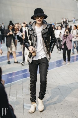 koreanmodel:  Street style: Kim Won Jung at Seoul Fashion Week