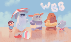 Beach vibes art by @everydaylouie!Get custom art from your fav