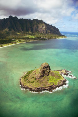 ethereo:  Aerial Of Mokolii Island Photograph by Ron Dahlquist