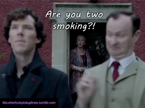 bbcsherlockpickuplines:  Work it, Mummy Holmes! Happy Motherâ€™s Day, followers <3  I didnâ€™t come up with a comic idea for this year, so Iâ€™m cheating a bit and just reblogging last yearâ€™s… Letâ€™s be real though, thereâ€™s no way Iâ€™m