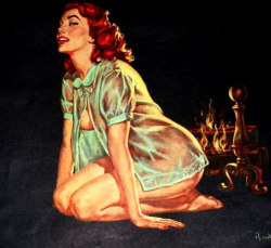 vintage-pinup-girls:  Vintage pinup girl by Al Brule