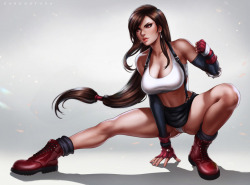 dandon-fuga:  Tifa ~~~ Patreon https://gumroad.com/dandonfuga