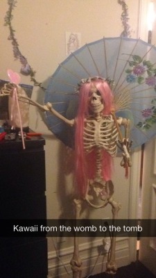 faehui:  Today I didn’t buy a plastic skeleton, no, I bought