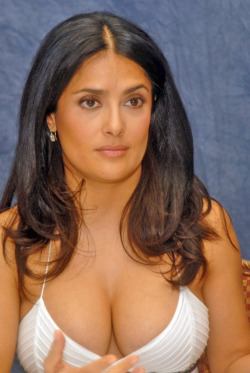 vintageruminance:  Salma Hayek wearing her best “b***h, please”