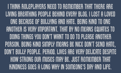 roleplayingconfessionsfromrpers:    I think roleplayers need