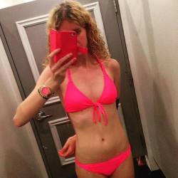 emilycarpenter1993:  #bikini #pinkbikini #shopping #changeroom