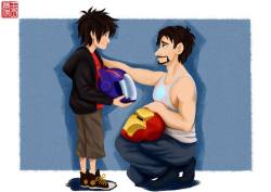 doctorwhodisney:  When Big Hero 6 meets The Avengers by   TheAmateurAesthete