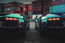 automotivated:  Chrome Lamborghini Aventador by Marcel Lech on