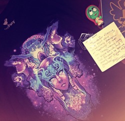 look what goodies came in today! having my art on a shirt is