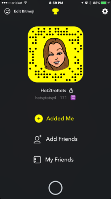 My Snapchat. Which I really don’t know how to use it keep