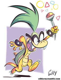 edderzz:  Drawin up some Koopalings! First up, Iggy.