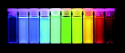 outreachscience:  Rainbow of Quantum Dots Using some very nice