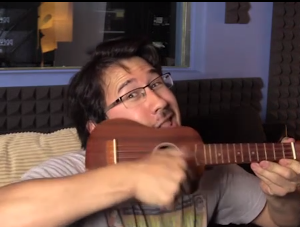 how to hold a ukulele - the markiplier way 