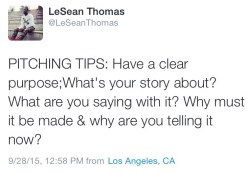 marcanimation:  leseanthomas:  Some Show/Story Pitching tips