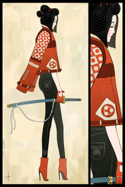 art-of-swords:  Swords in Art - Modern Samurai, Musketeer and