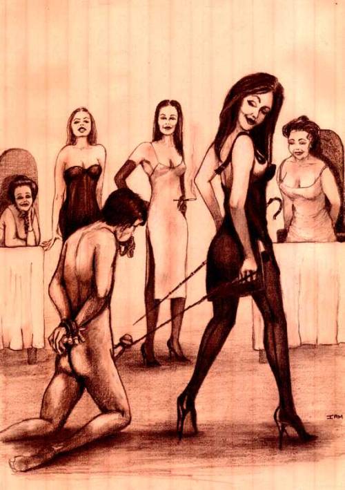 Femdom erotic humiliation art