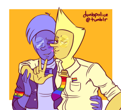 dumbpolice:Wanted to draw some OTPs Pride themed. :^|