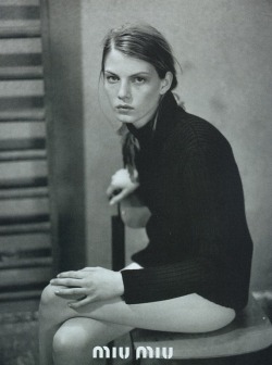 lavandula:  angela lindvall for miu miu spring/summer 1997 by