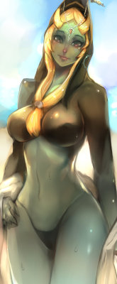 fandoms-females:  _loz__midna_by_seuyan ( TMG #18 - Love Beach