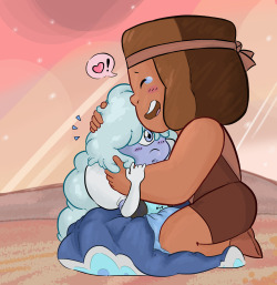 kira-97:  Welcome hug Ruby welcoming reformed Sapphire ‘cause
