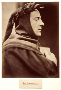 carroll-cameron-co:  John Everett Millais as Dante photographed