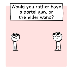 icecreamsandwichcomics:  You weren’t thinking with portals.