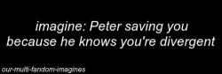 our-multi-fandom-imagines:  “Y/N! its me!” Peter tried to