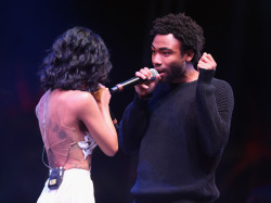 hopelesswar-deactivated20140719:  Jhené Aiko and Childish Gambino