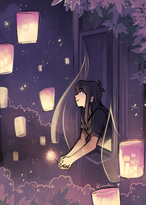   ✧･ﾟ:* lanterns *:･ﾟ✧  (this is also up as print