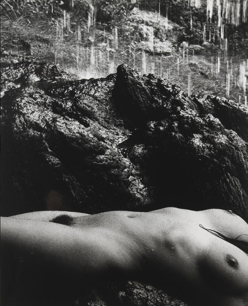 gacougnol:  Lucien Clergue Nu à la Cascade 1970’s 