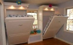 sweetestesthome:  Instead of bunk beds, opt for space-saving