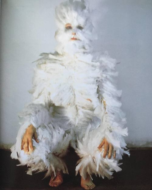 unsubconscious:  Ana Mendieta, ‘Feathers on Woman’ 1972 