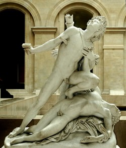 splendidgeryon:    Nisus and Euryalus (1827) Jean Baptiste Roman. Louvre,