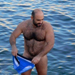woofproject:  bavarianbear:  He should leave them off.  http://woofproject.tumblr.com/