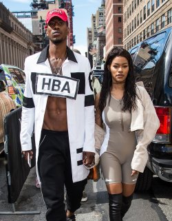 vogue:  A mainstay on the front row with his wife, Teyana Taylor,