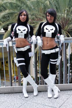 superheroesincolor:  Punisher Twins (by Vim Trivium)